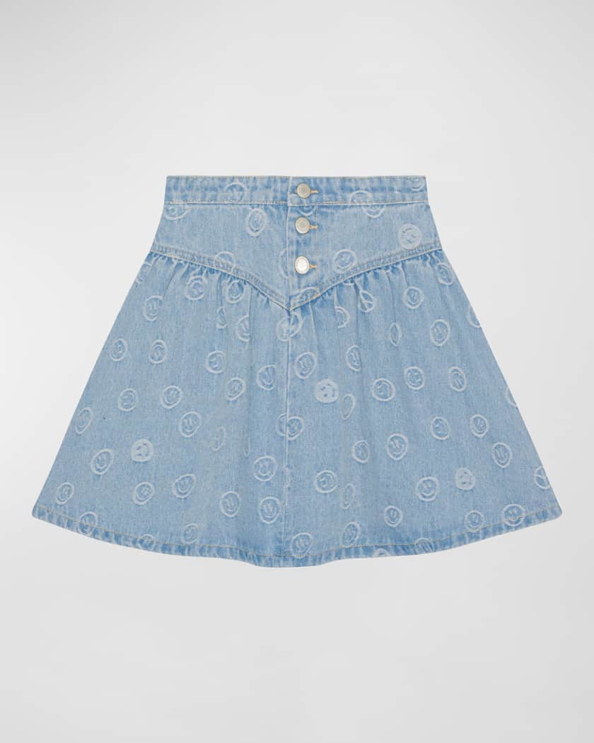 Molo Girl s Betsy Happy Face Printed Skirt Size 3T 6 Neiman Marcus