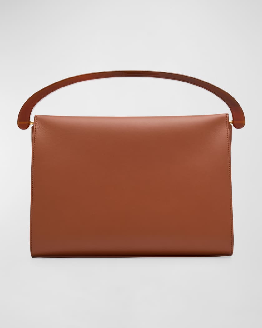 Crisp Leather Top-Handle Bag