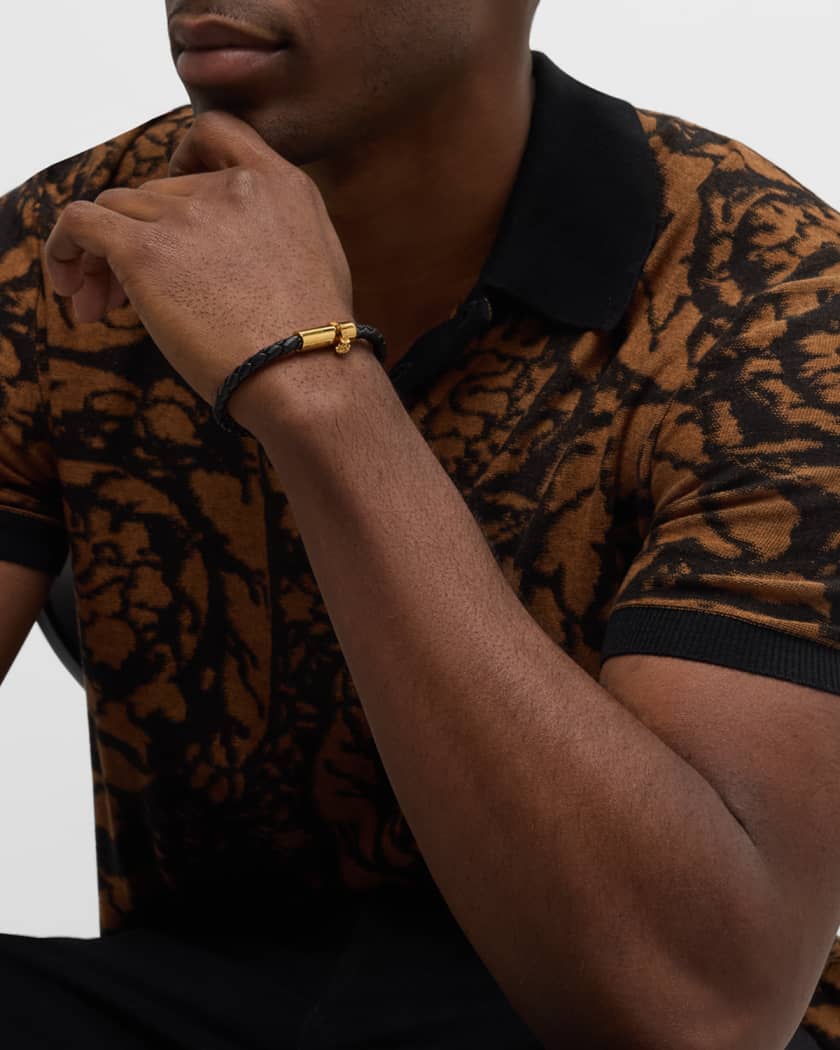 Medusa sales leather bracelet