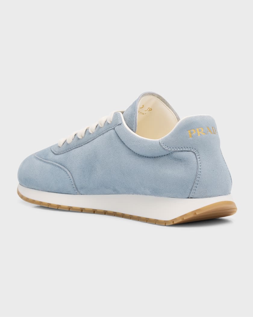 Suede Lace-Up Runner Sneakers