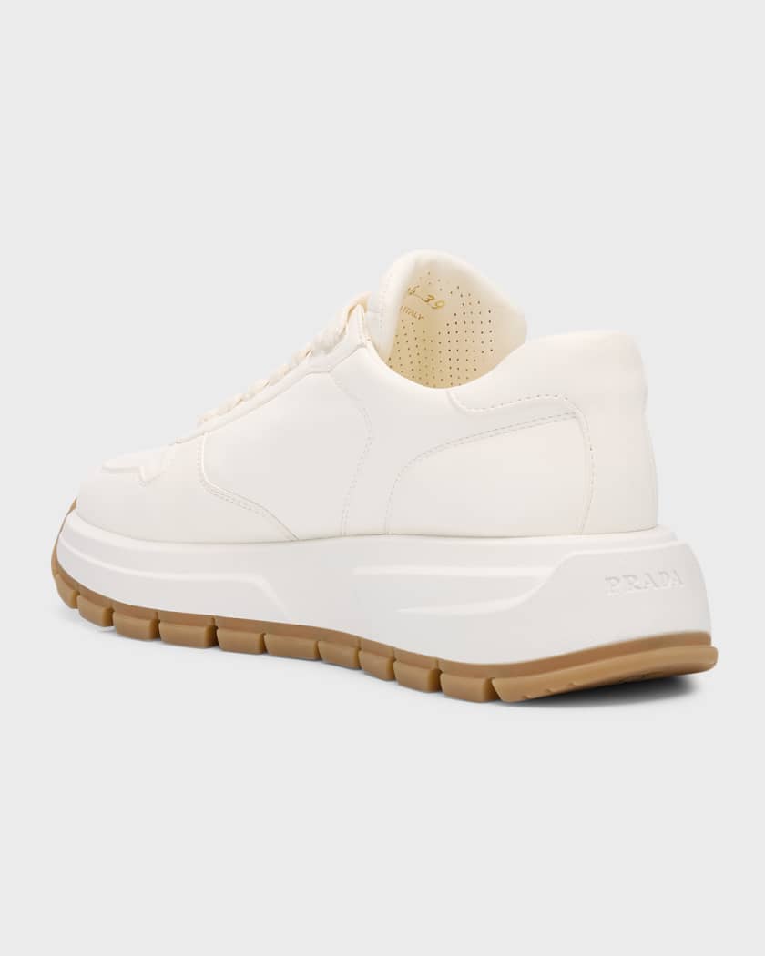 Leather Logo Runner Sneakers