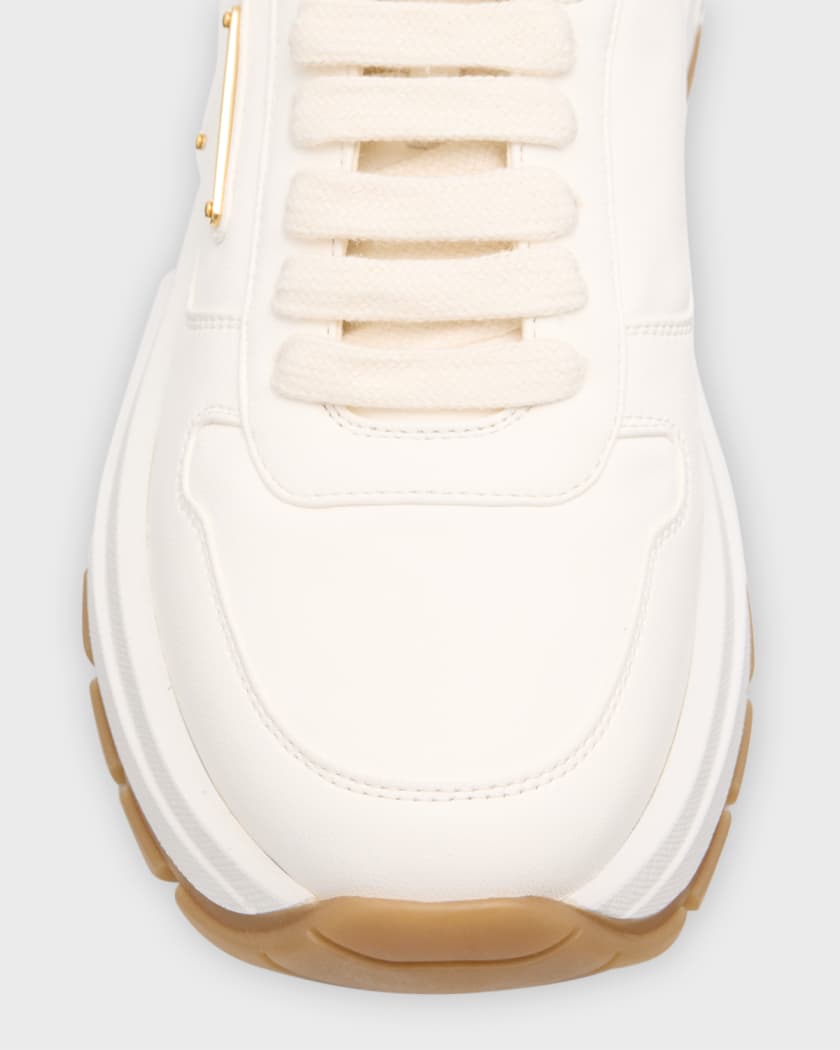 Leather Logo Runner Sneakers