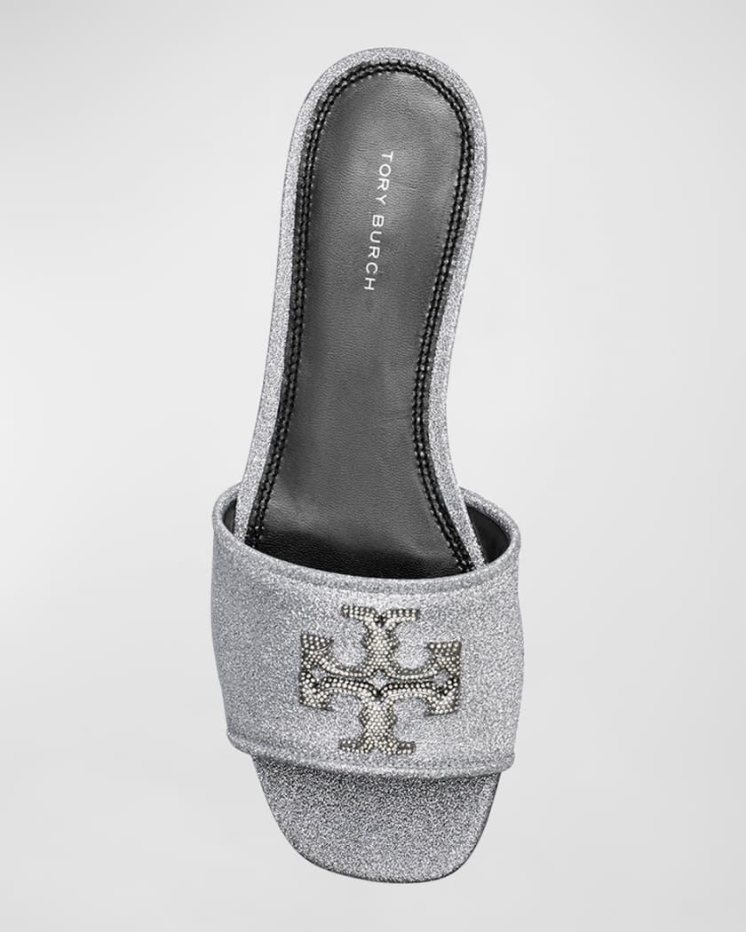 Tory burch discount silver slides
