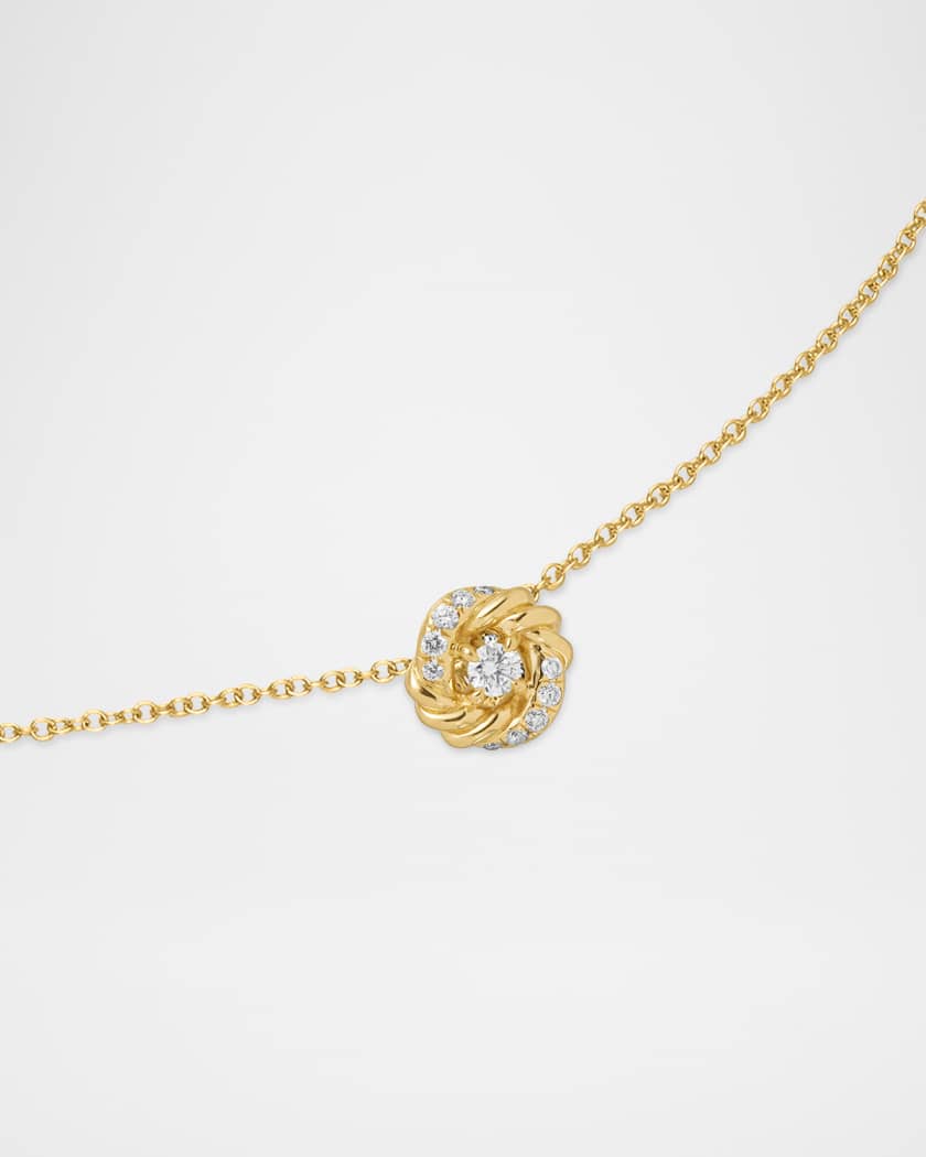 18mm Pave Infinity Pendant Necklace