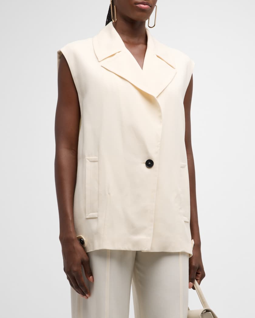 Wool-Blend Suiting Vest
