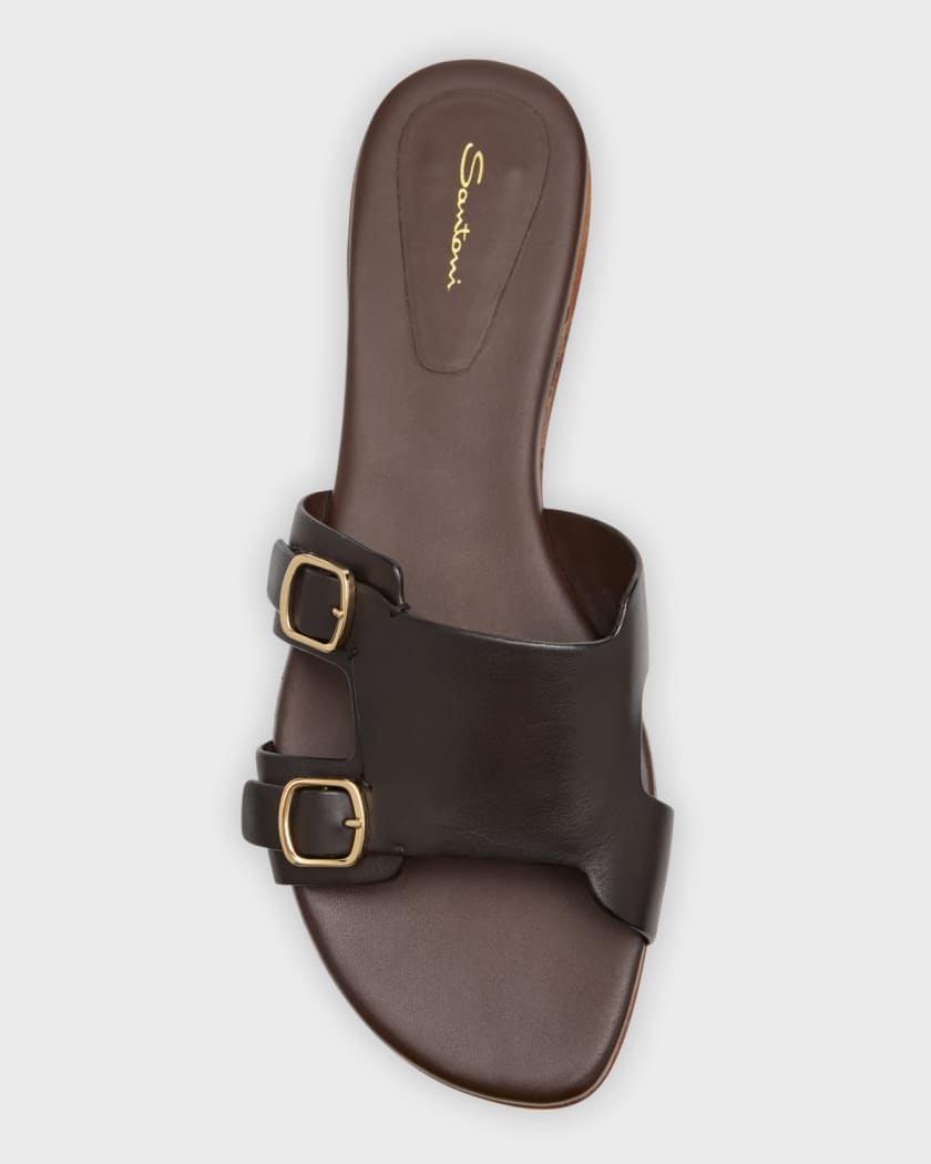 Santoni leather sandals - PINK