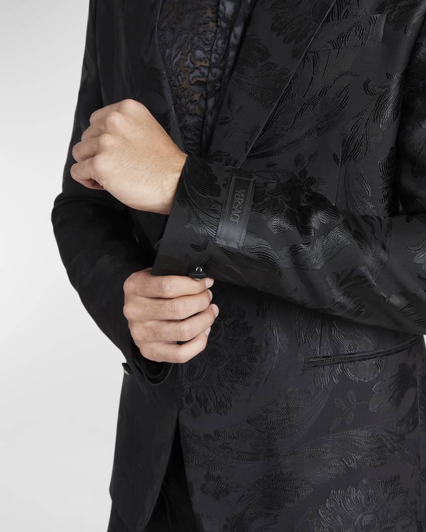 Versace Barocco-jacquard Denim Jacket