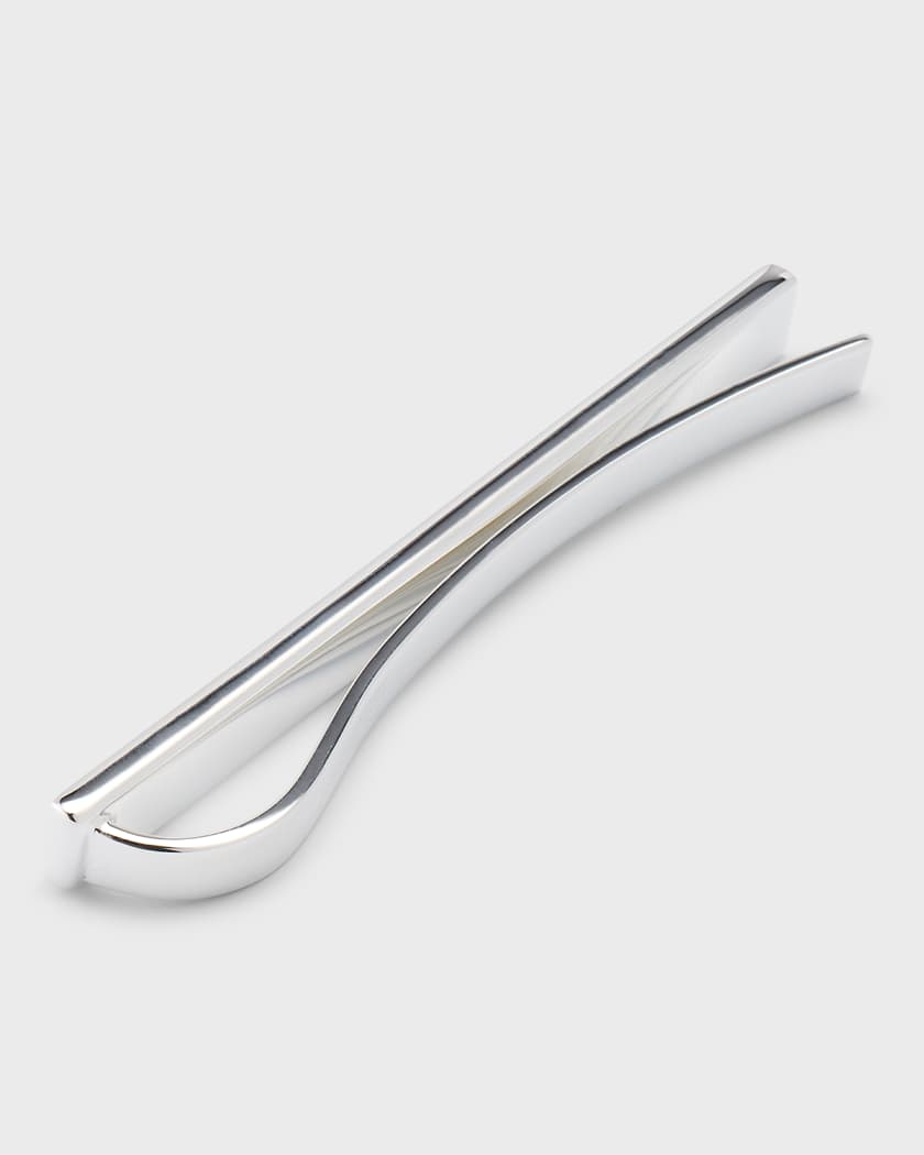 Gucci Interlocking G Sterling Silver Tie Bar