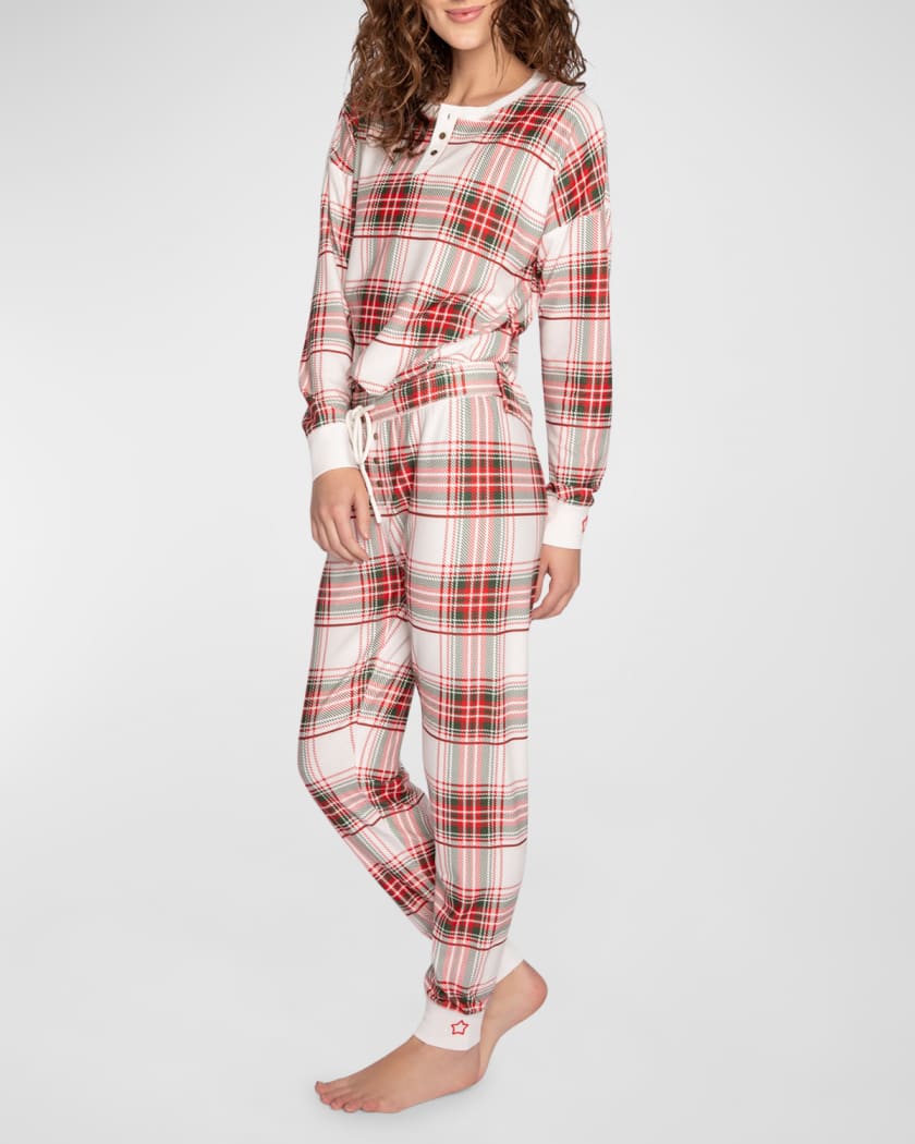 PJ Salvage Women's Loungewear Flannels Pajama Pj Set, Ivory, X-Small at   Women's Clothing store