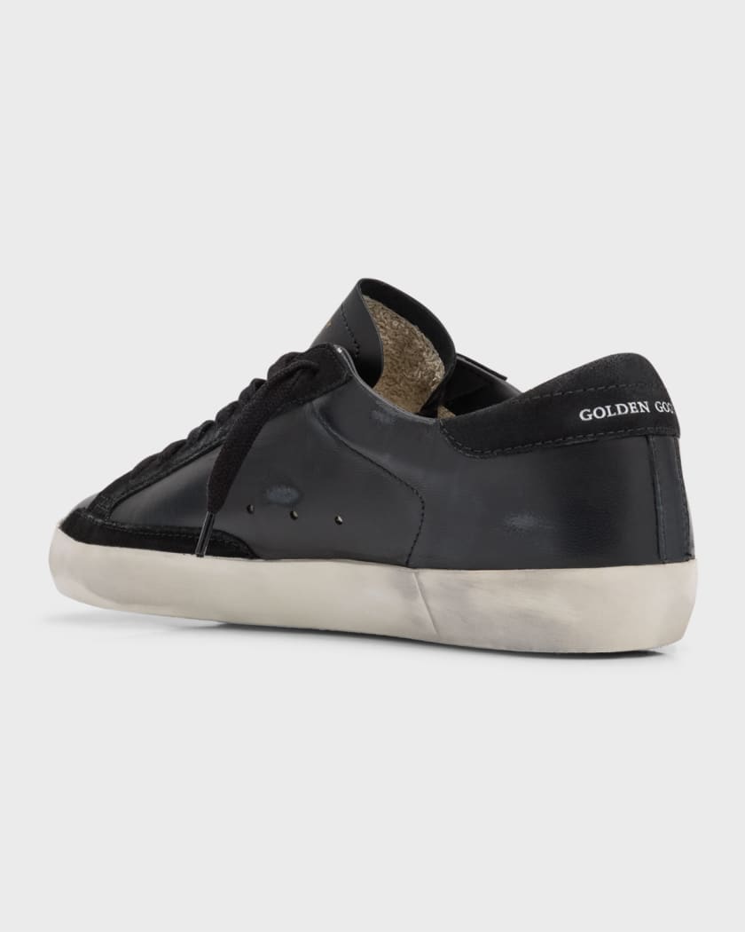 Golden goose superstar tonal leather sneakers hot sale