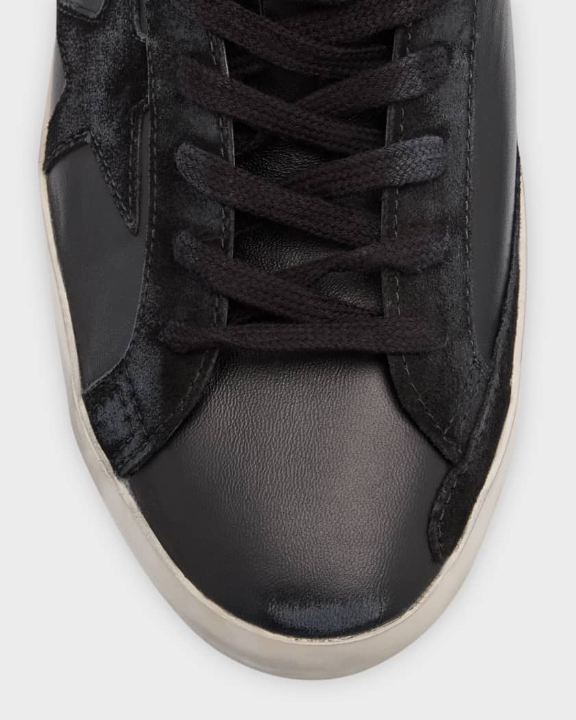 Golden goose superstar tonal leather sneakers outlet