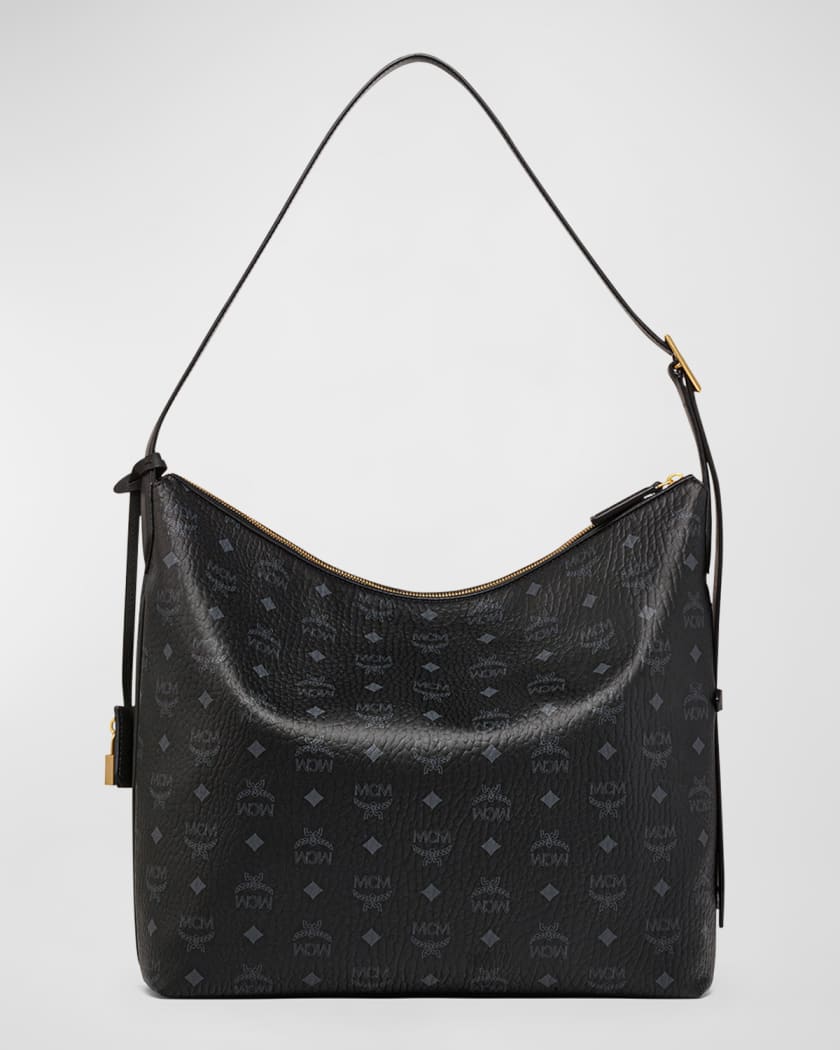 Aren Visetos Monogram Hobo Bag