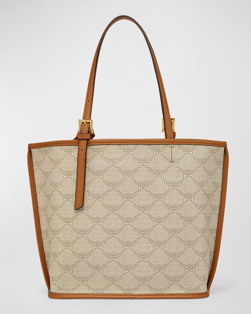 Lauretos Monogram Canvas Shopper Tote Bag