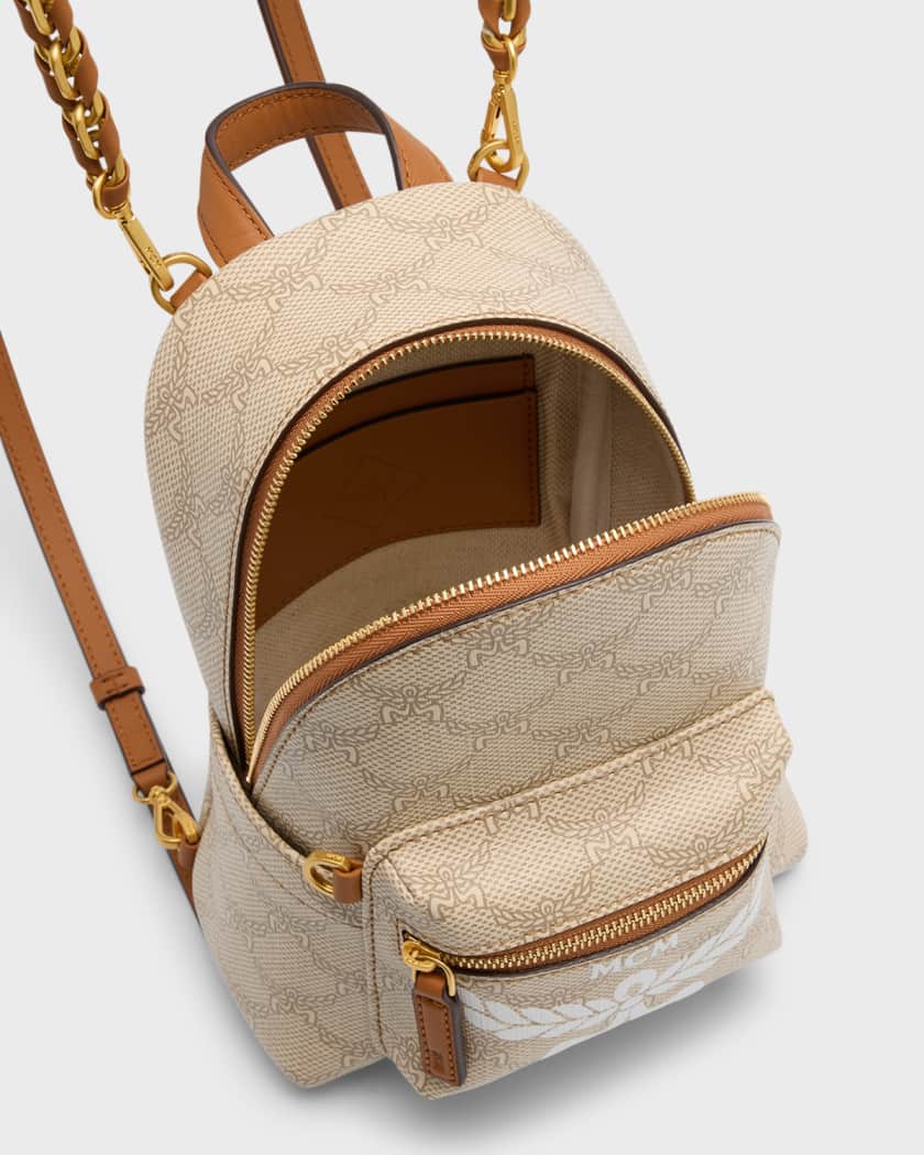 Mcm discount canvas backpack