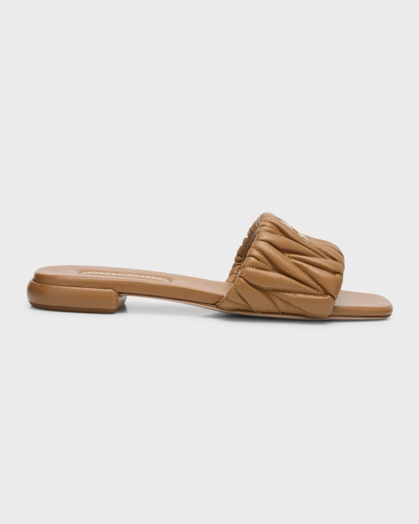 Leather Flat Slippers