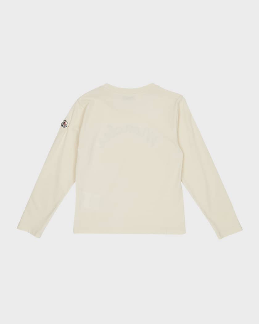 Girl's Script Logo Long-Sleeve T-Shirt | Neiman Marcus