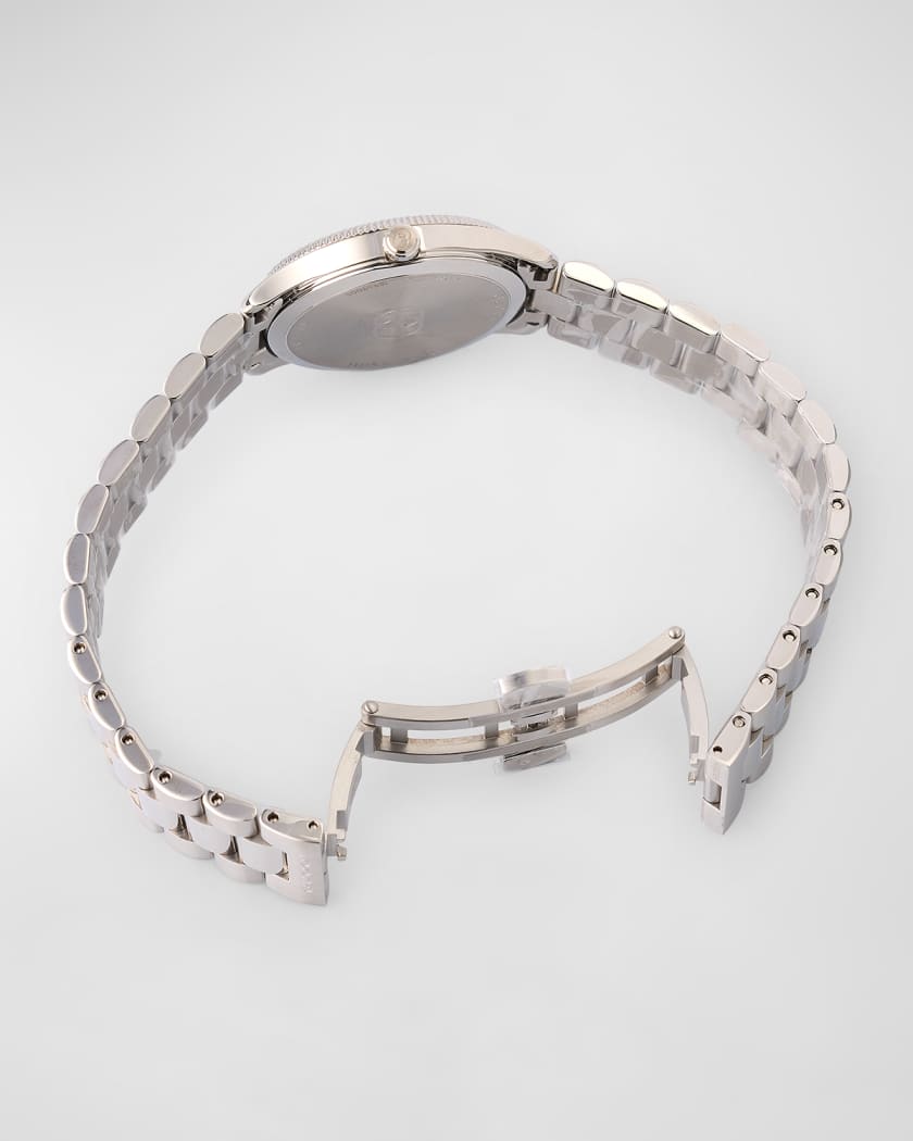 G-Timeless Slim Watch with Diamonds and Bracelet Strap