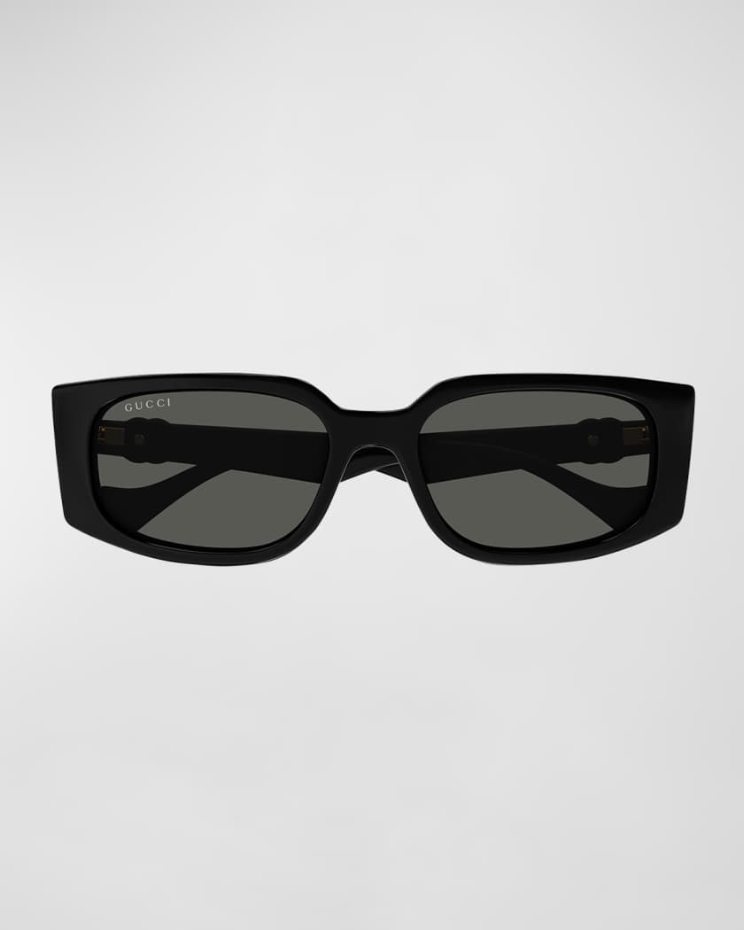GG Logo Plastic Rectangle Sunglasses