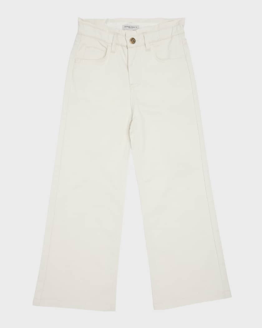 DL1961 Girl's Lily High Rise Wide Leg Jeans, Size 7-16 - Bergdorf Goodman