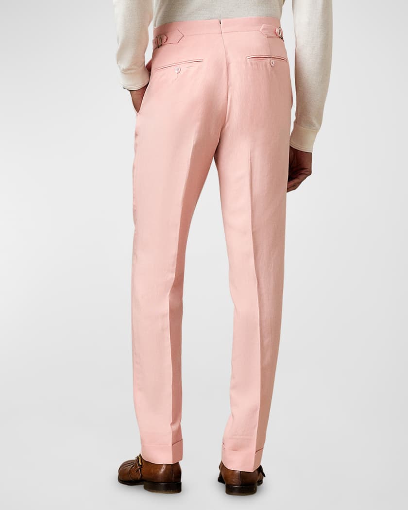 Morgan Linen Capri Pants - Pink – Cazinc The Label