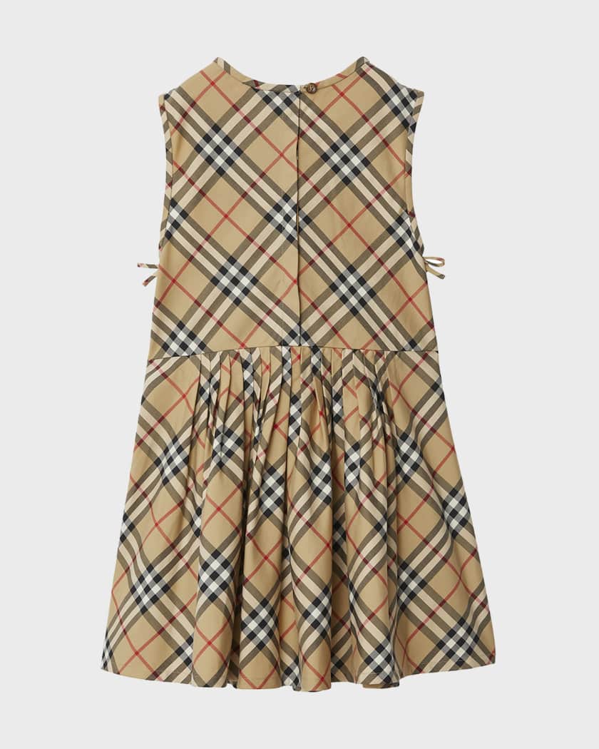 Burberry Girl s Hettie Check Sleeveless Dress Size 3 14 Neiman