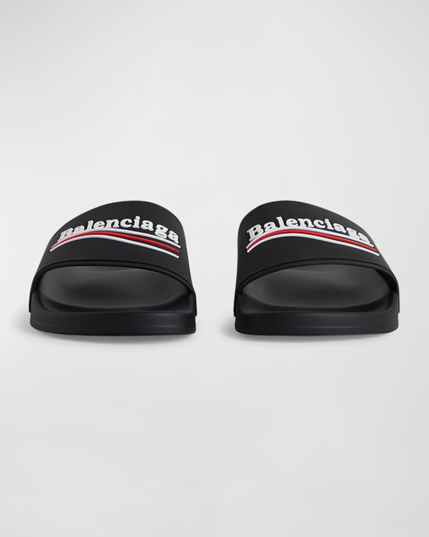 Balenciaga red slides cheap