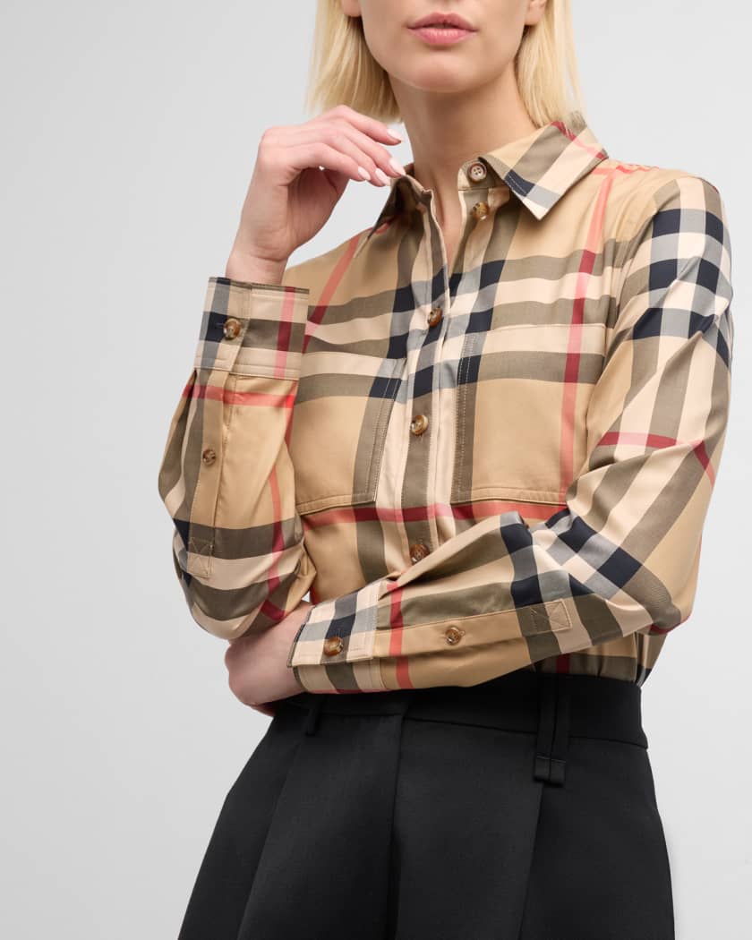 Neiman marcus women's burberry shirt cheap