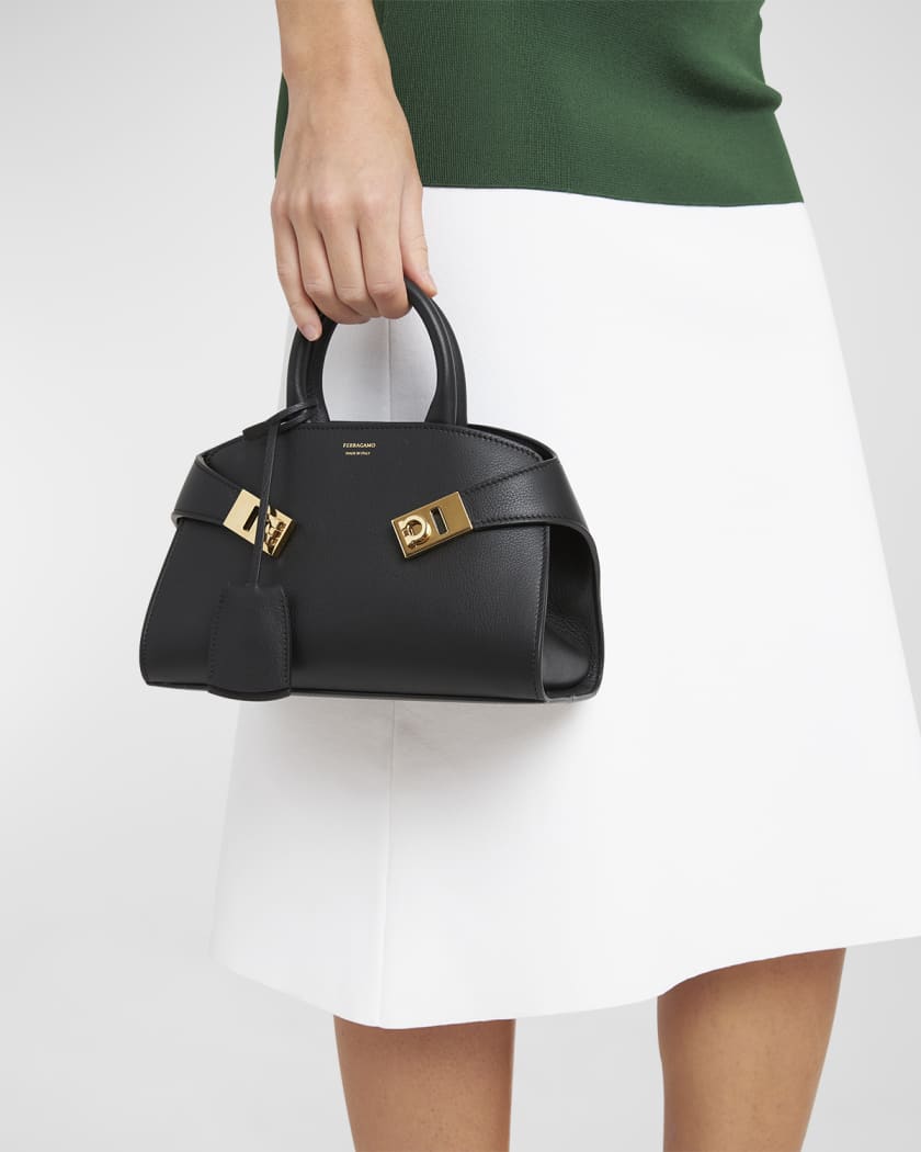 Mini Hug Leather Top-Handle Bag