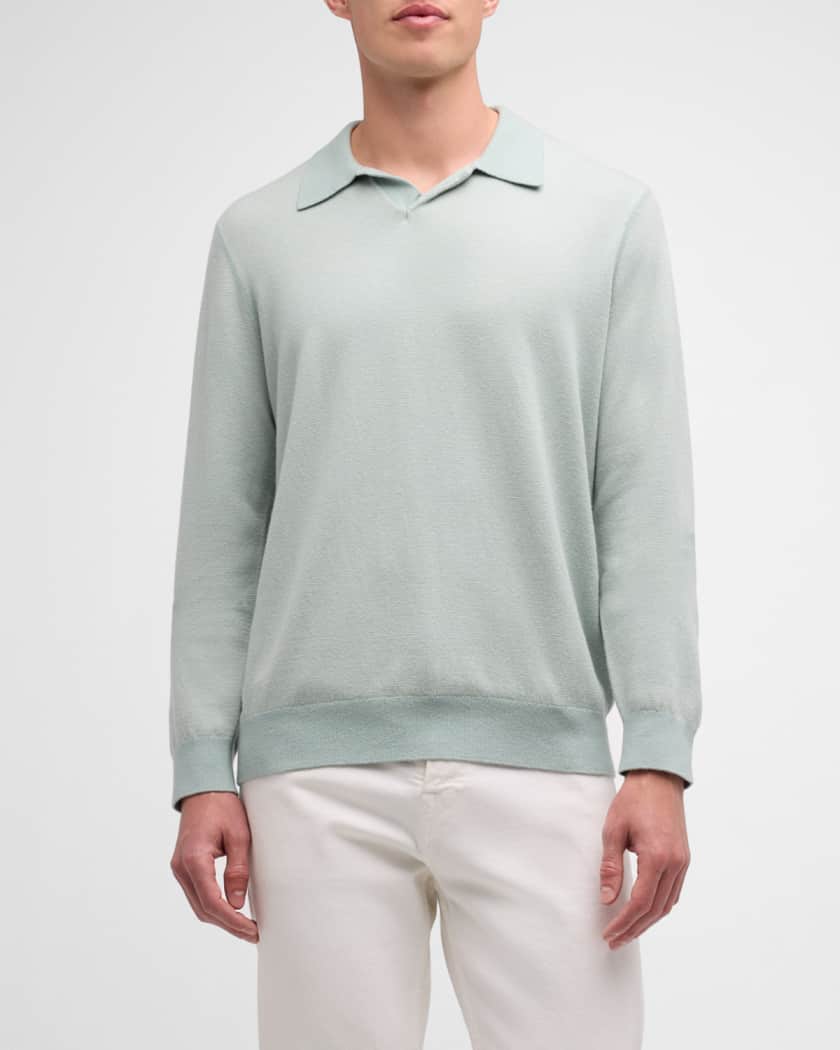 ヴィンス メンズ ニット・セーター アウター Birdseye Polo Sweater-