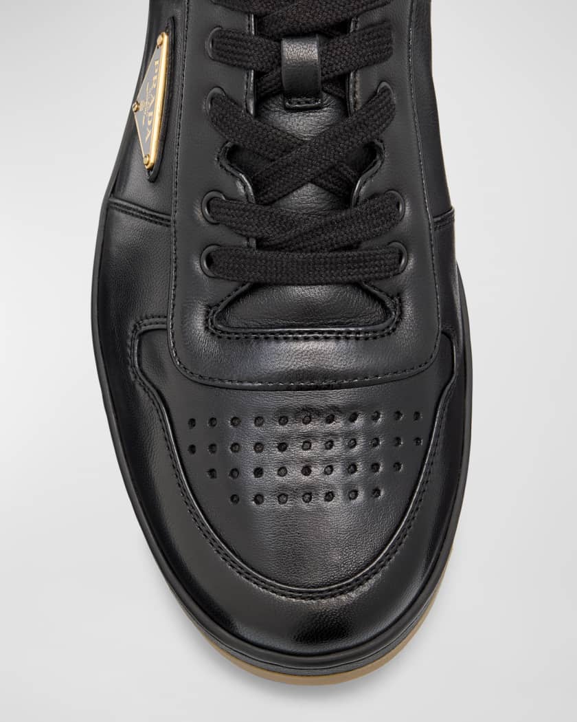 Men's Downtown Napa Leather Low-Top Sneakers