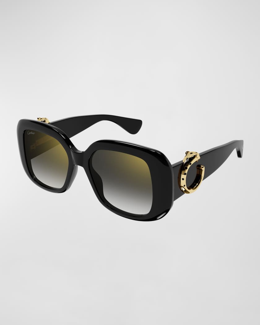 Panther-C Acetate Square Sunglasses
