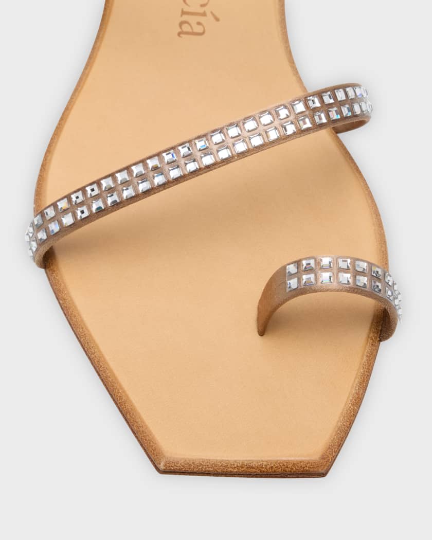 Crystal toe sales ring sandals