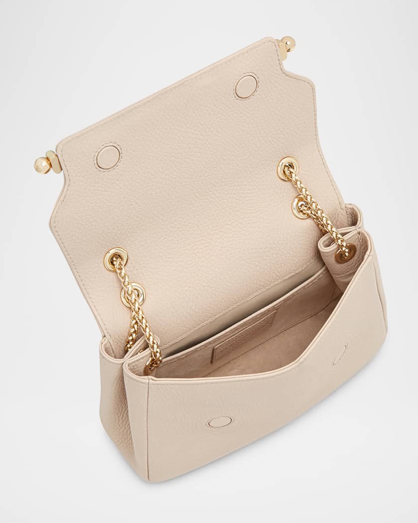 Mini East-Wester Leather Crossbody Bag