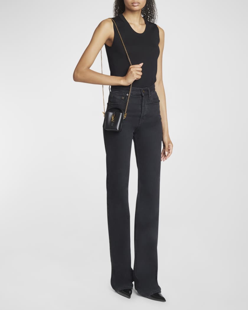 Le 37 Micro YSL Leather Bucket Bag