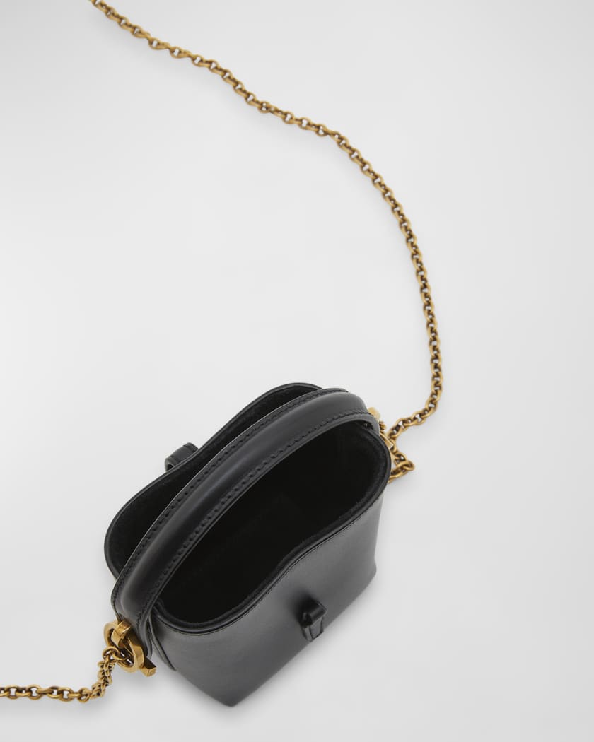 Le 37 Micro YSL Leather Bucket Bag