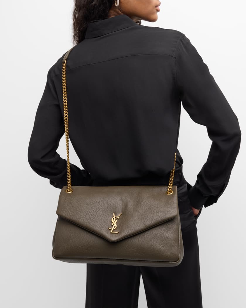 Calypso Large YSL Shoulder Bag in Leather
