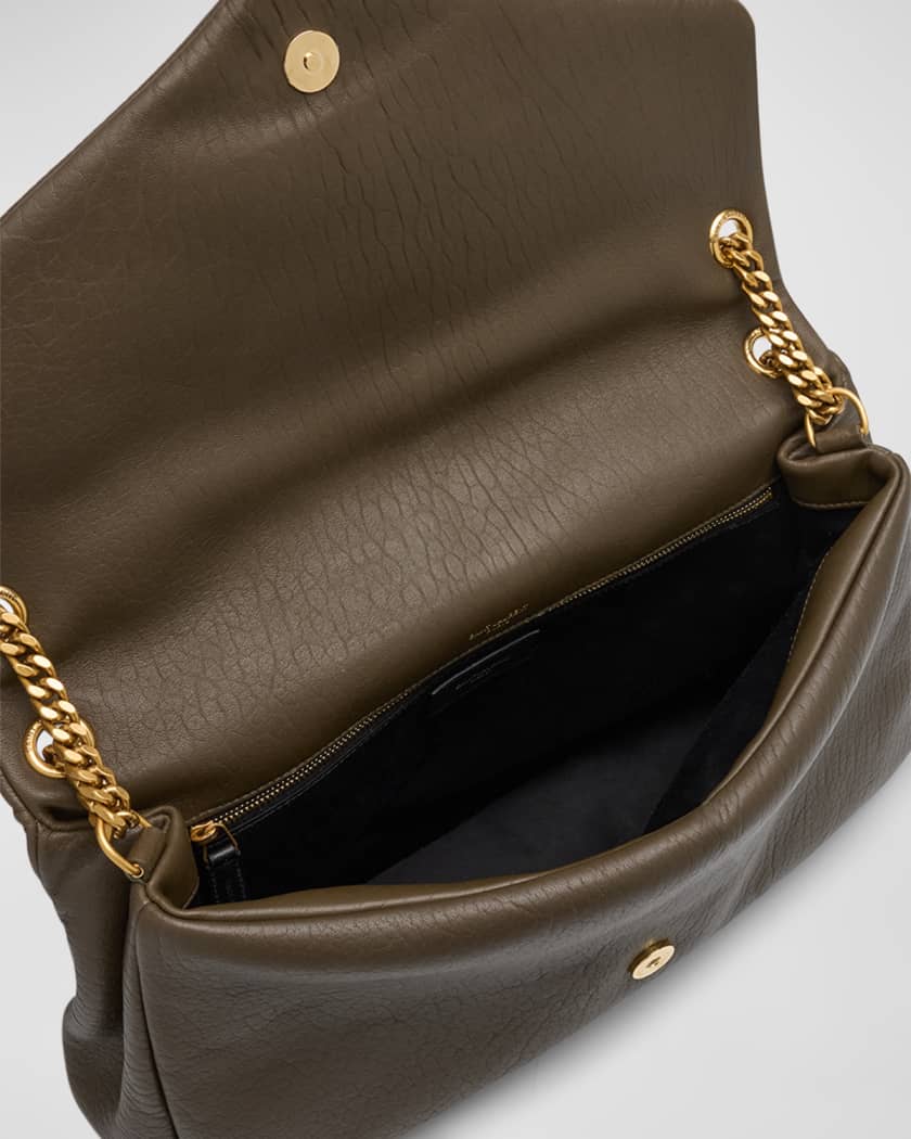 Calypso Large YSL Shoulder Bag in Leather