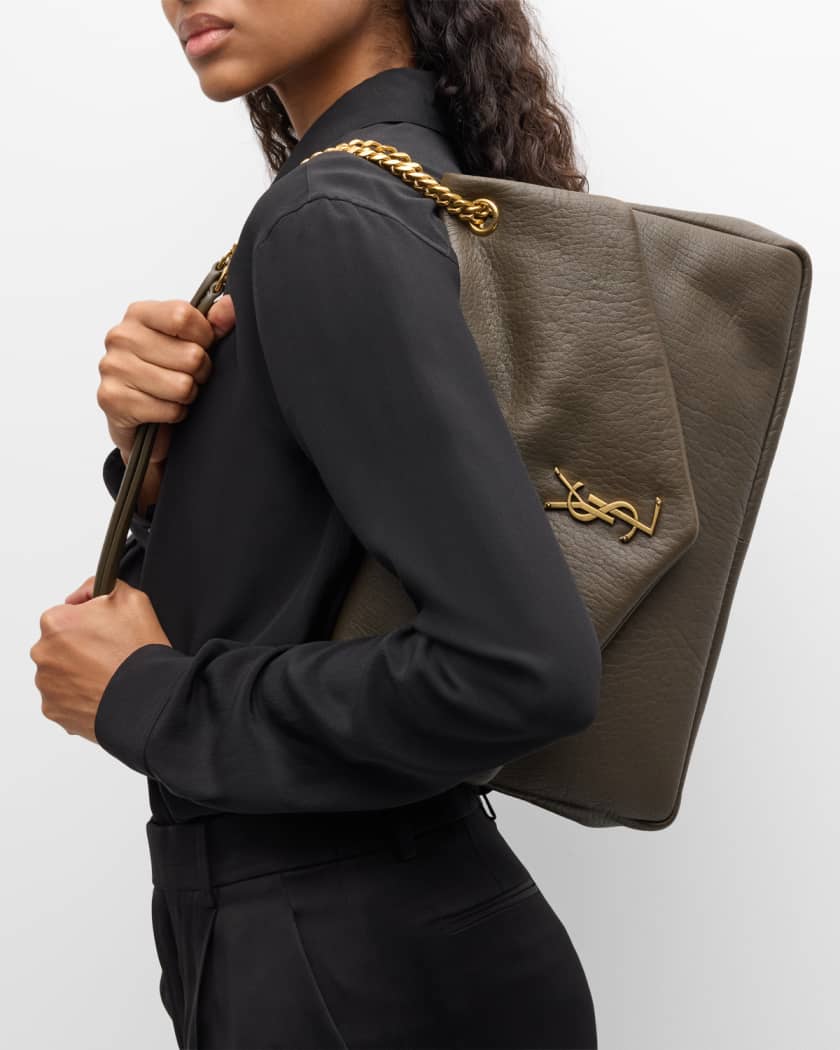 Calypso Large YSL Shoulder Bag in Leather