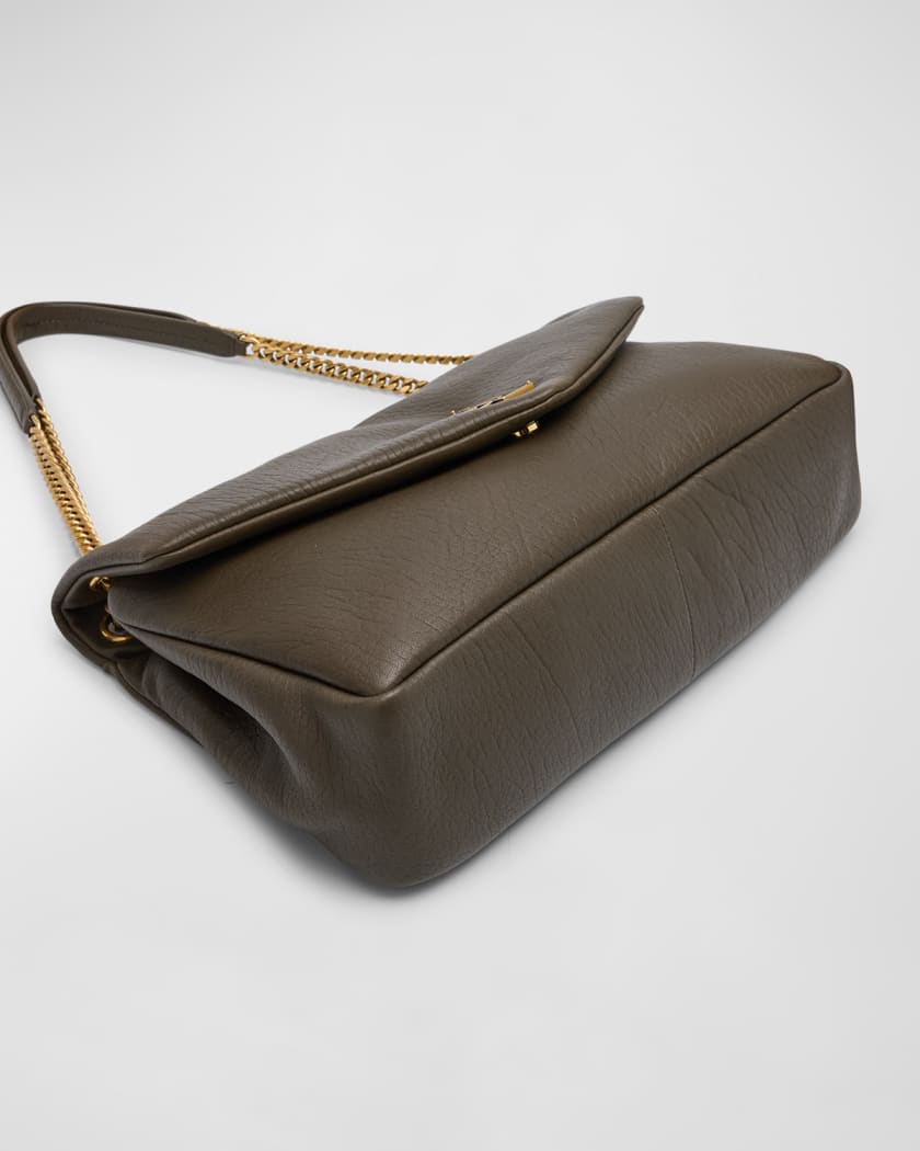 Calypso Large YSL Shoulder Bag in Leather