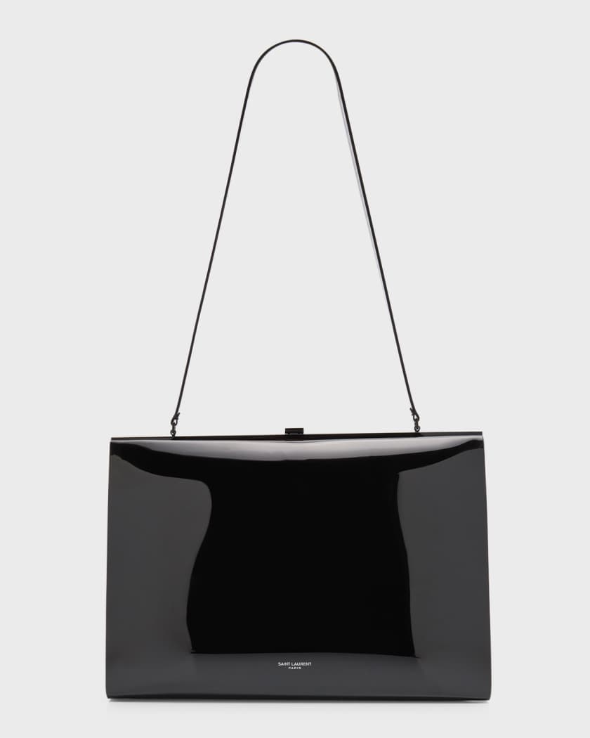 Saint Laurent Le Anne Marie Large Vinyl Shoulder Bag Neiman Marcus