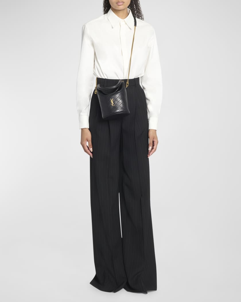Gaby Mini Leather Bucket Bag