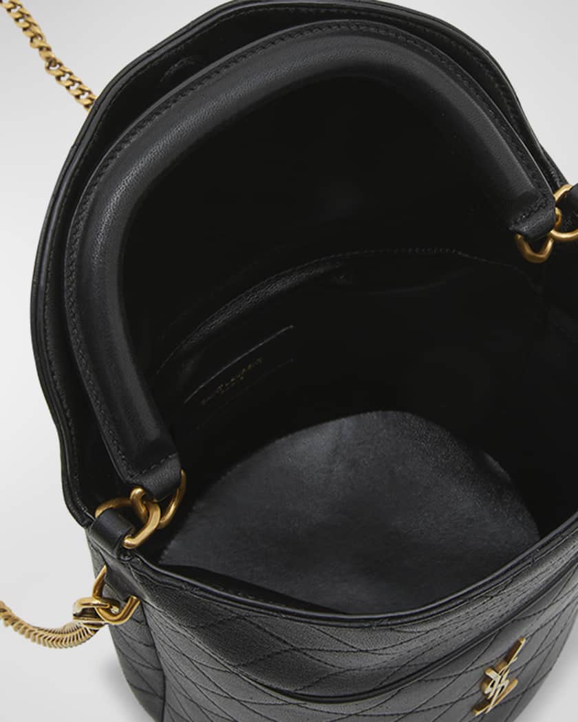 Gaby Mini Leather Bucket Bag