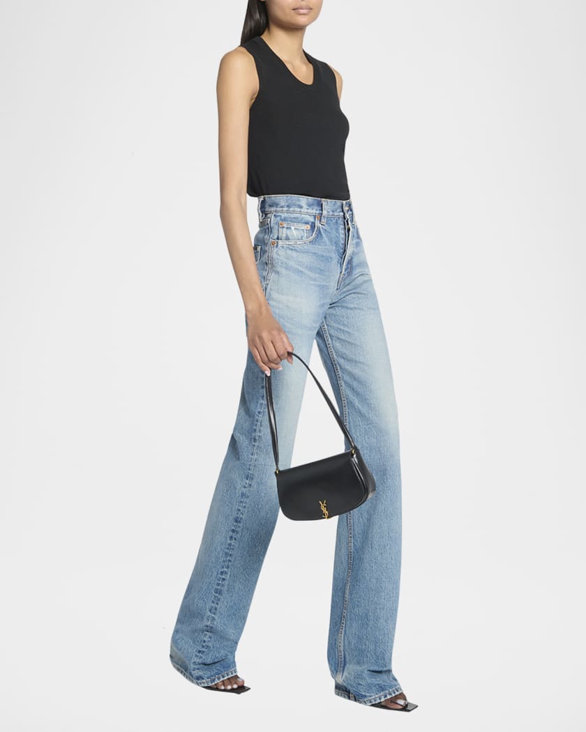 Mini YSL Flap Leather Shoulder Bag 