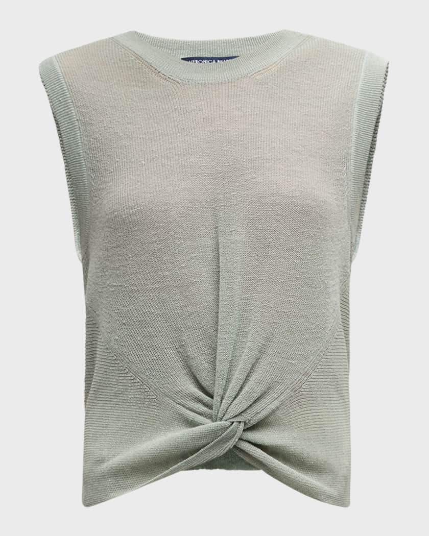 Veronica Beard Jeans Kellen Sleeveless Twist Front Sweater