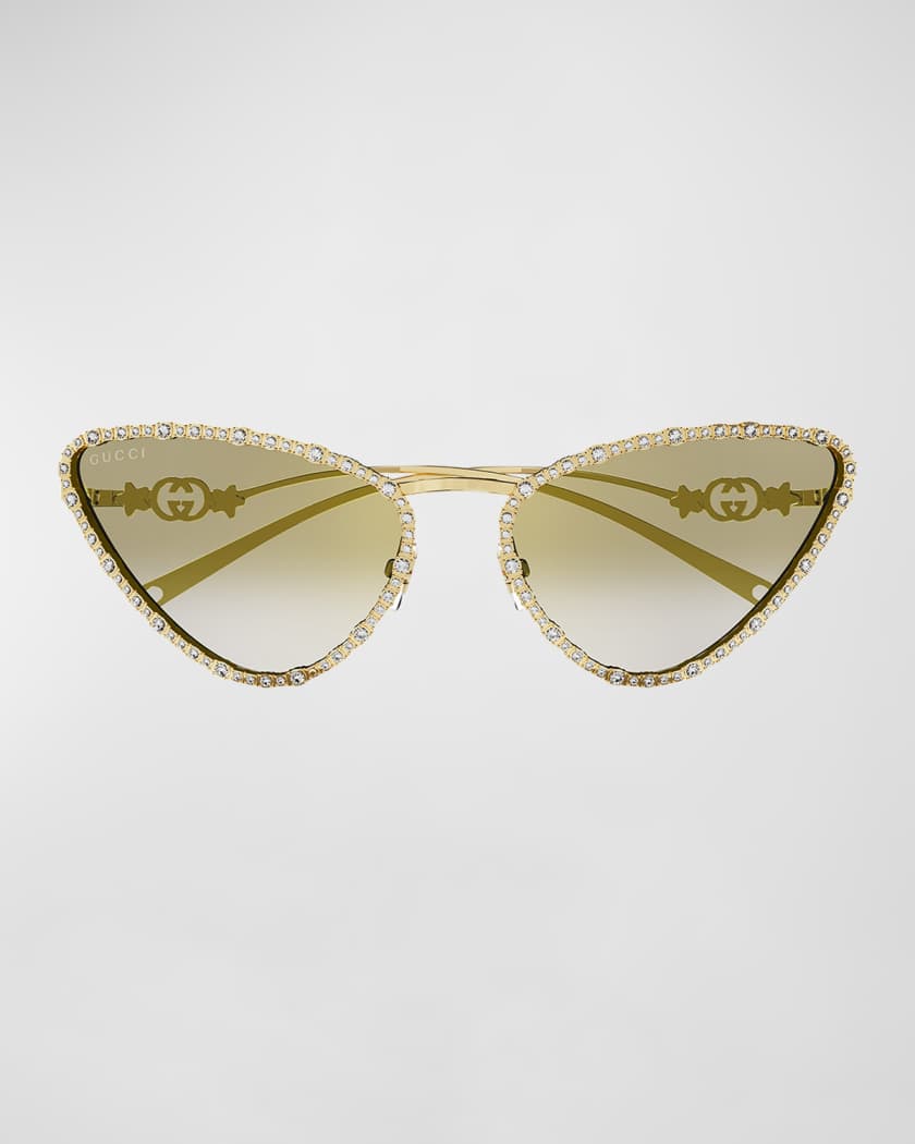 GUCCI サングラス　レディース　星　スター Gucci GG Star Embellished Metal Cat-Eye Sunglasses | Neiman