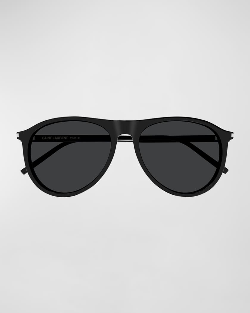 Men's Sl 667 Acetate Oval Sunglasses