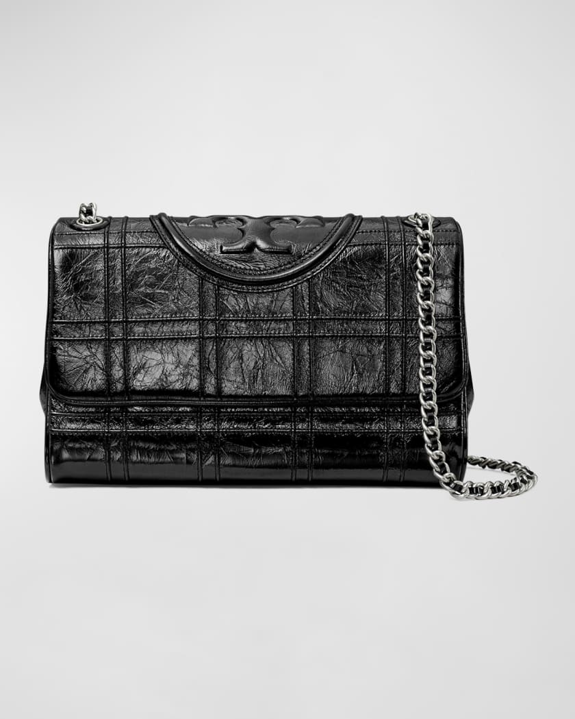 Tory burch top fleming quilted tote