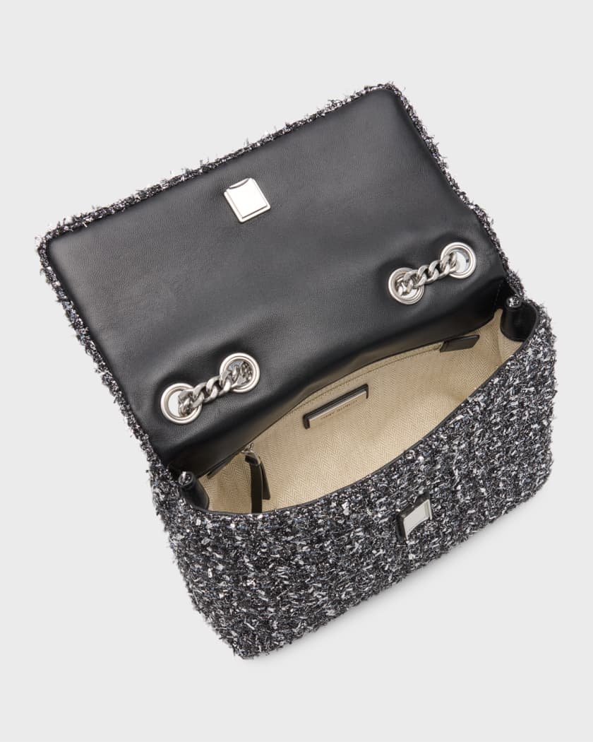 Kira tweed small store convertible shoulder bag
