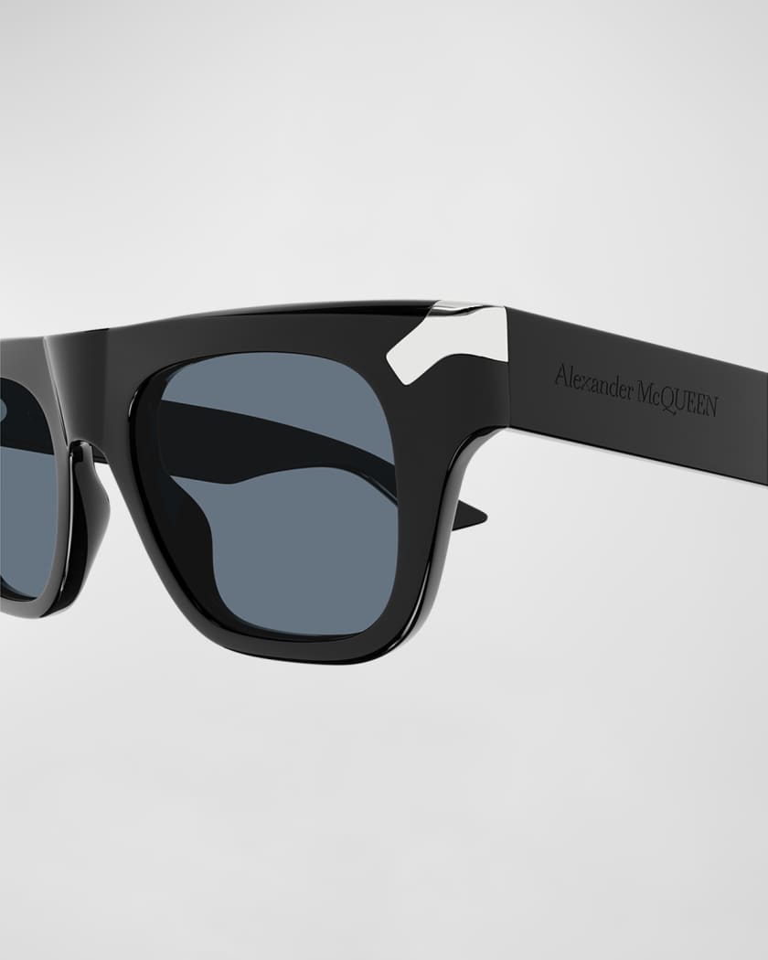 Men's Acetate Rectangle Sunglasses