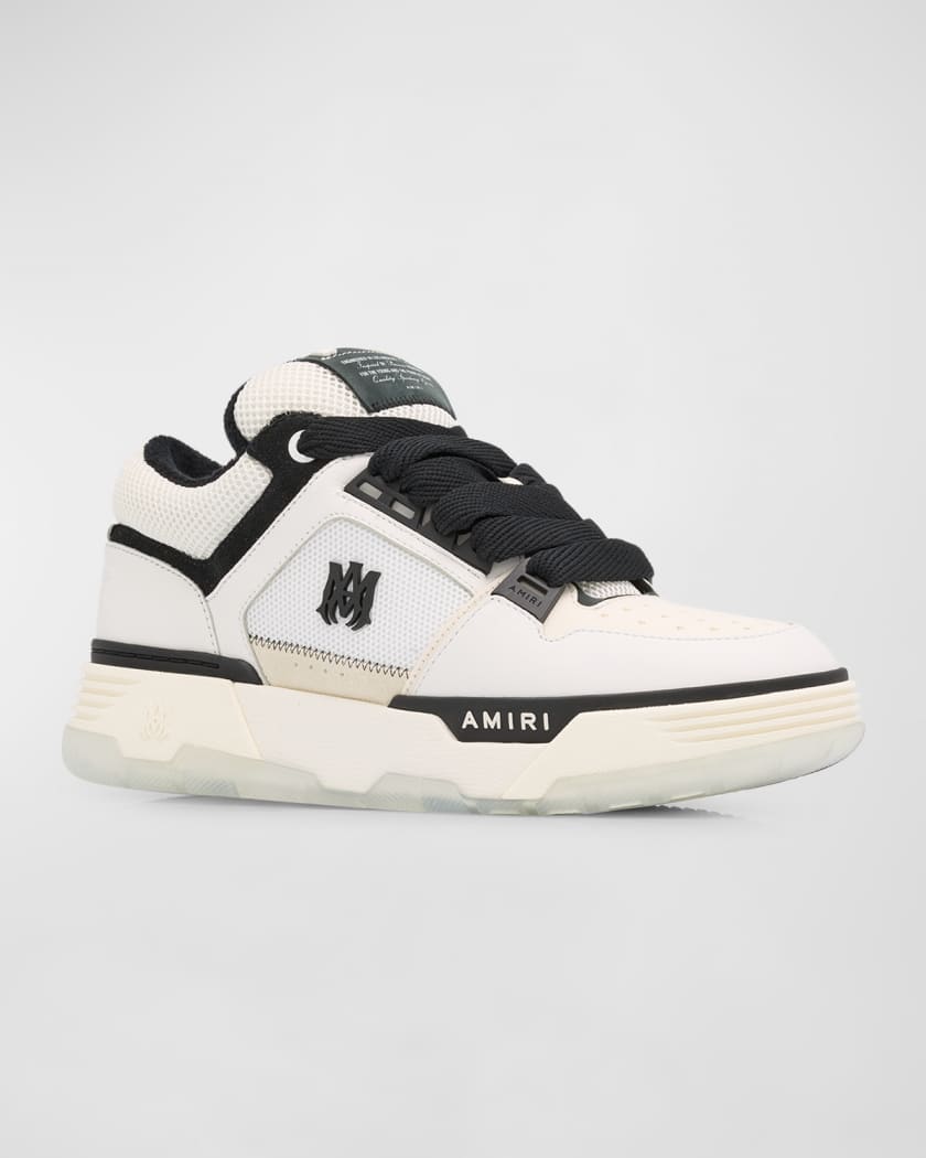 Men's MA-1 Leather & Mesh Low-Top Sneakers